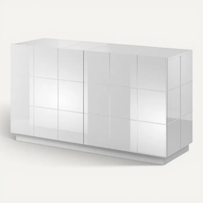 **Moderne Glazen Kast met Minimalistisch Ontwerp**